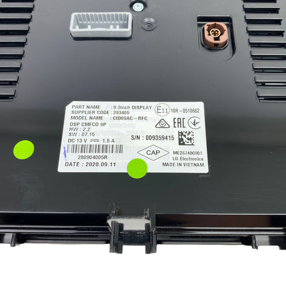 Pièce d'origine Écran de navigation LCD pour Renault Espace V restylée 280904005R