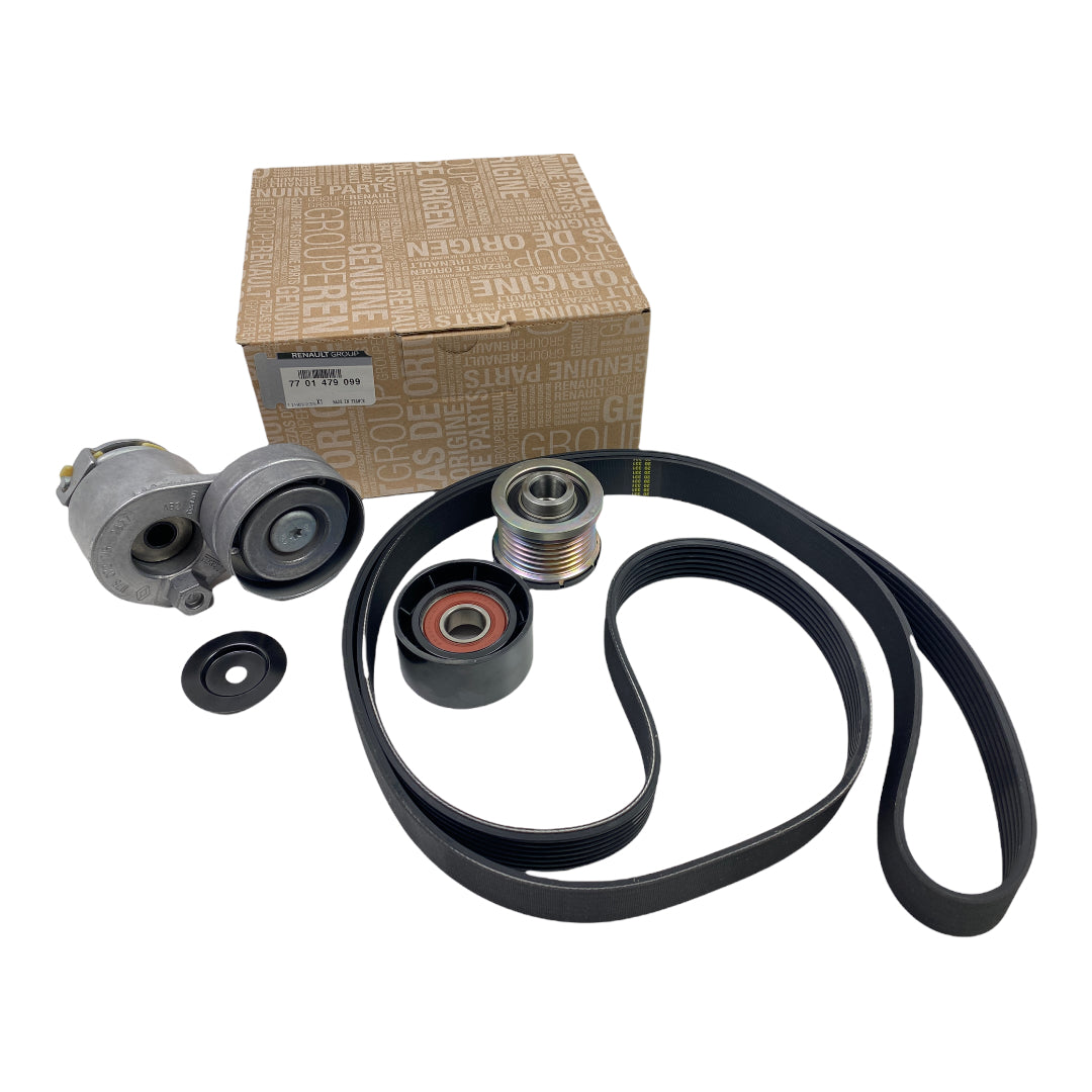 Pièce d'origine Kit de courroie d'accessoires pour Renault Opel Nissan 7701479099