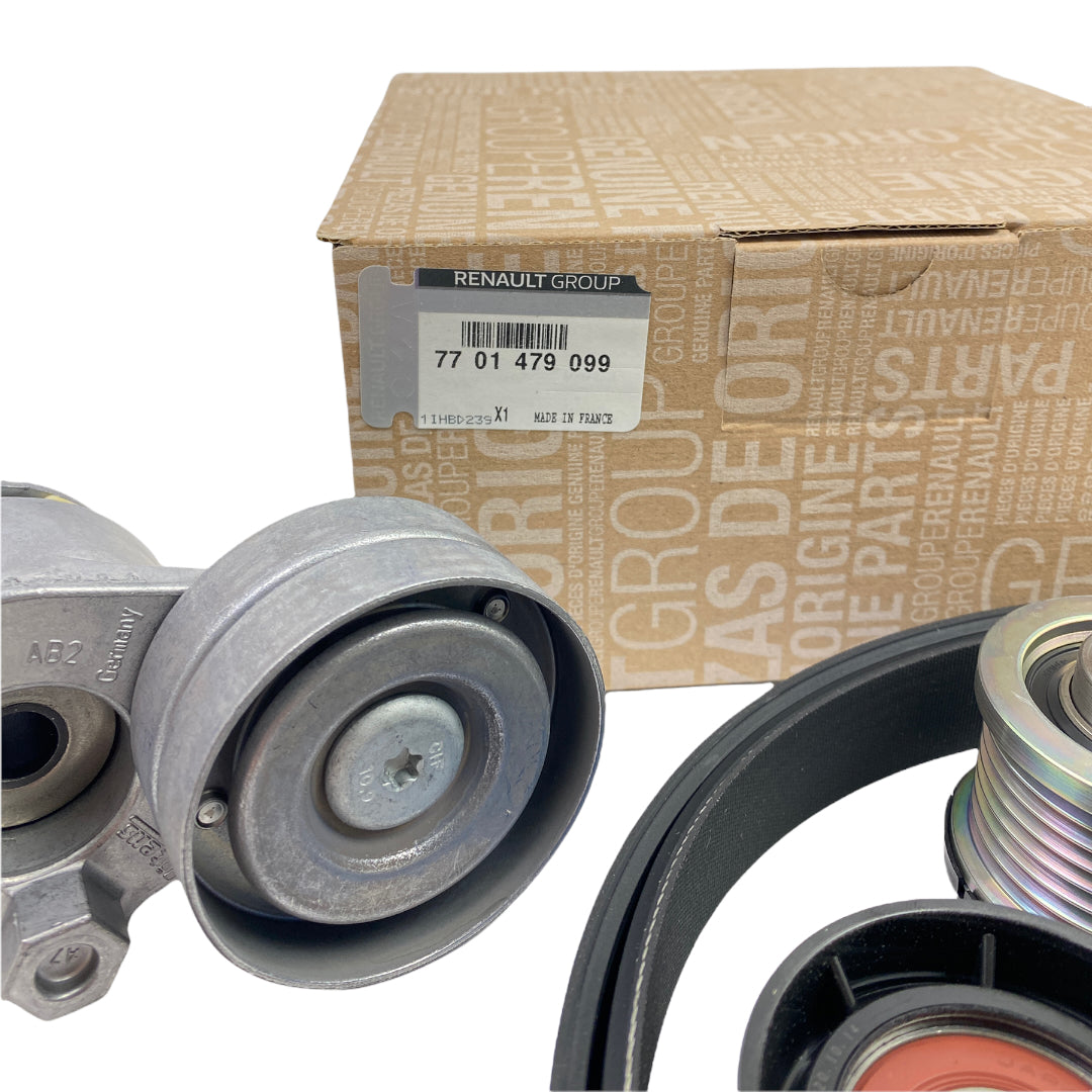 Pièce d'origine Kit de courroie d'accessoires pour Renault Opel Nissan 7701479099