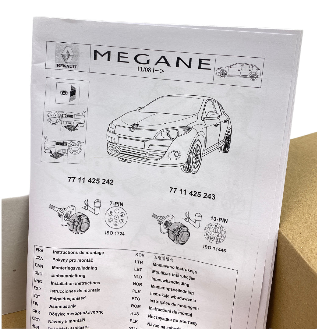 Pièce d'origine Faisceau d'attelage 13 broches pour Renault Megane III 7711425243