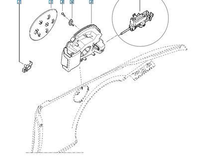 Pièce d'origine Moteur de trappe à carburant pour Renault 788260006R