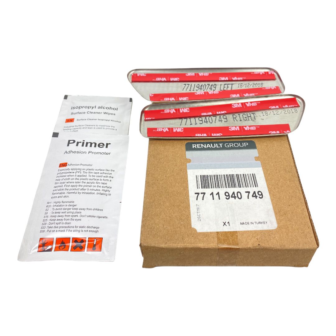 Pièce d'origine Caches chromés de poignées de porte arrière pour Renault Clio IV 7711940749