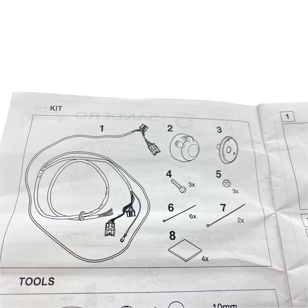 Pièce d'origine Faisceau d'attelage 7 broches pour Dacia Sandero I 7711424133