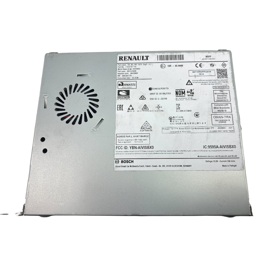 Pièce d'origine Autoradio navigation pour Renault Clio V Captur II 259151925R