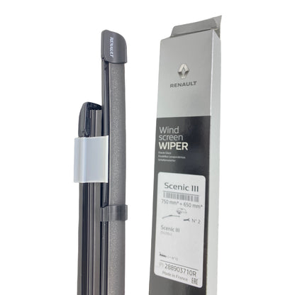 Pièce d'origine Balais d'essuie-glace 750/650 mm pour Renault Scénic III 288903710R