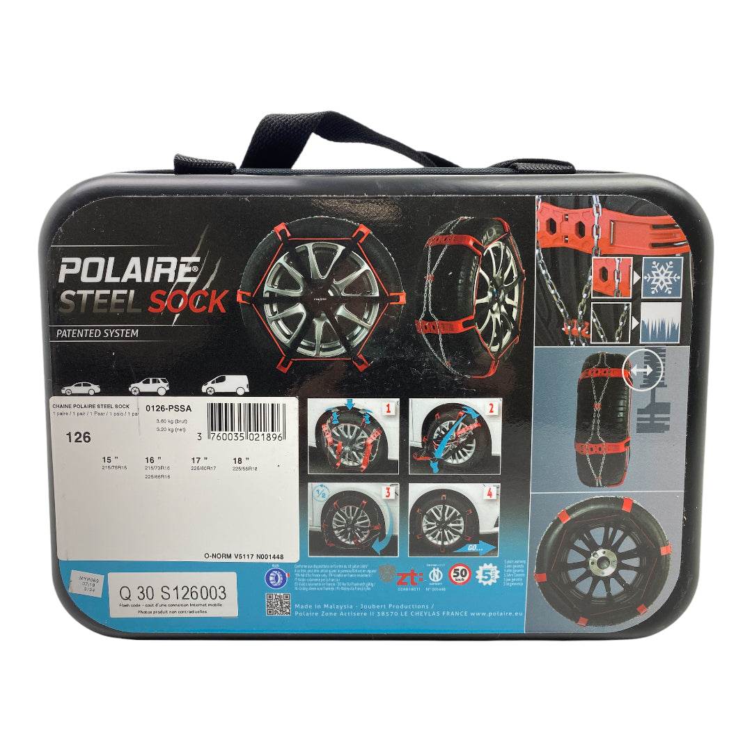 Pièce d'origine Chaînes à neige Polaire Steel Sock pour Renault 0126-PSSA