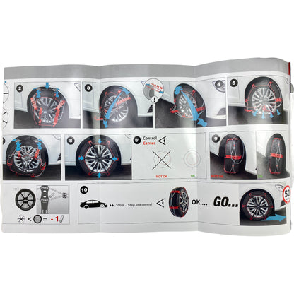Pièce d'origine Chaînes à neige Polaire Steel Sock pour Renault 0126-PSSA