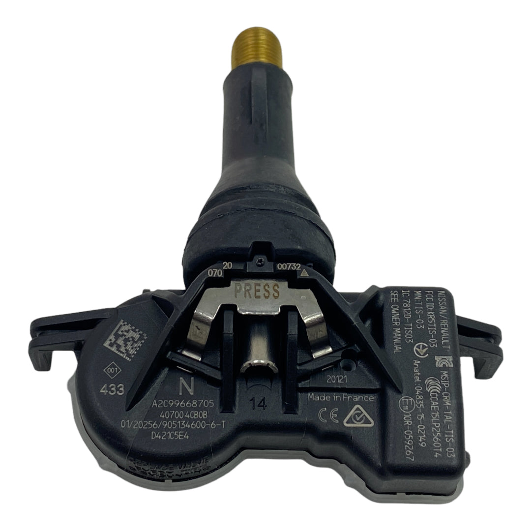 Pièce d'origine Capteur de pression des pneus TPMS pour Renault 407004CB0B