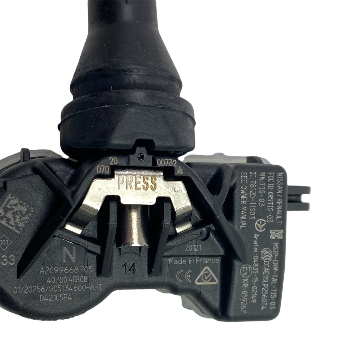 Pièce d'origine Capteur de pression des pneus TPMS pour Renault 407004CB0B