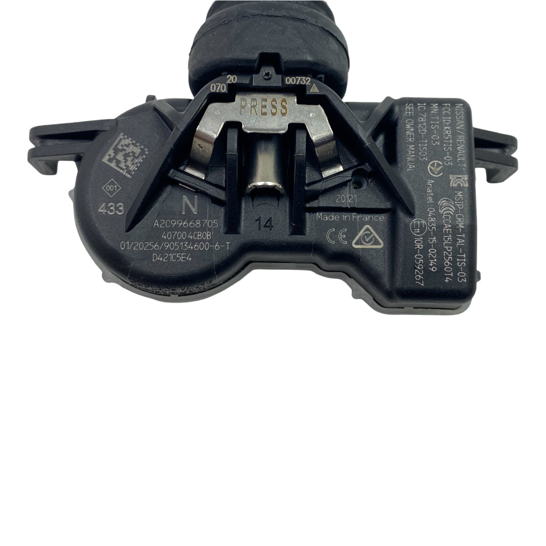 Pièce d'origine Capteur de pression des pneus TPMS pour Renault 407004CB0B