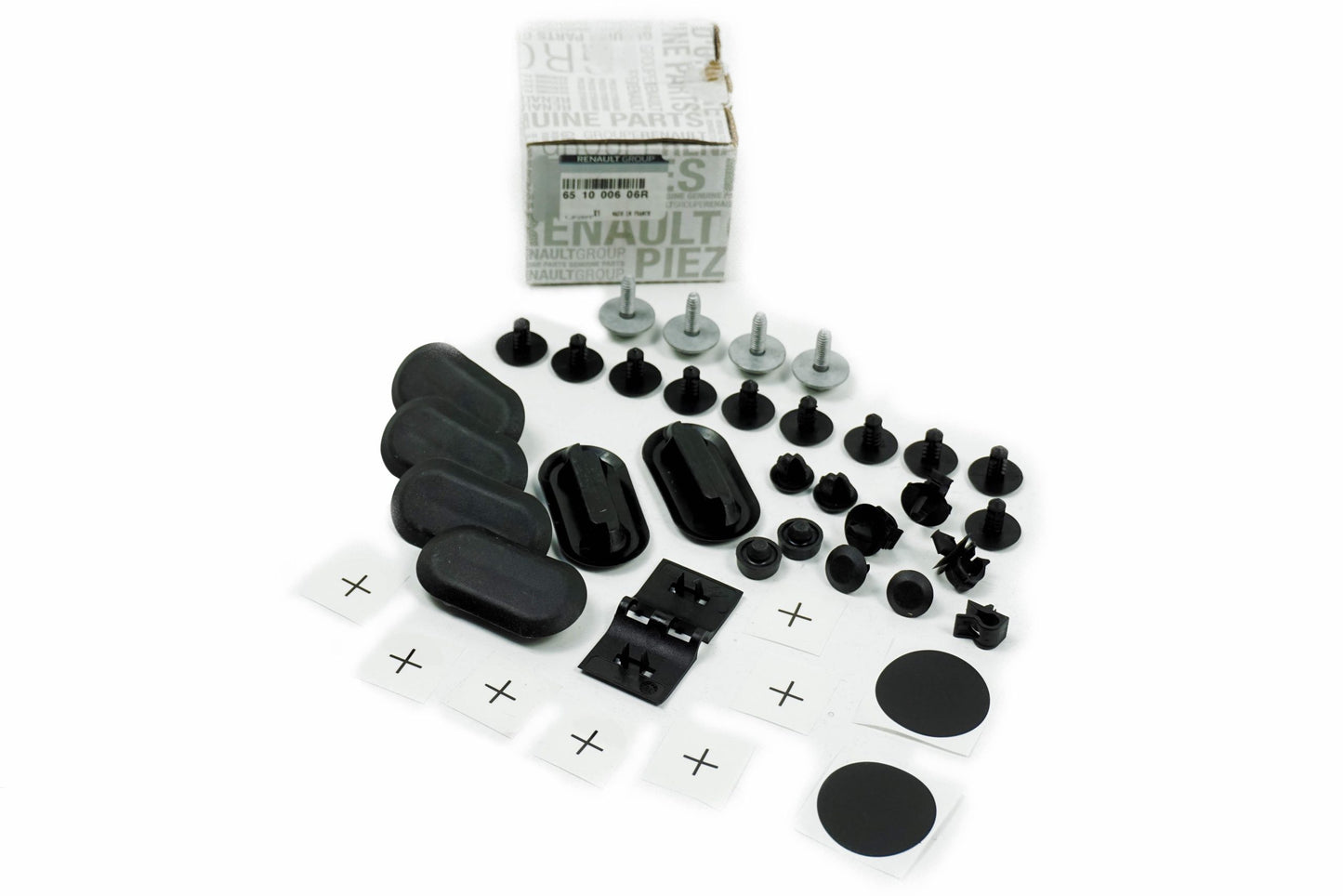 Pièce d'origine Kit de montage clips de capot moteur pour Dacia Logan 651000606R
