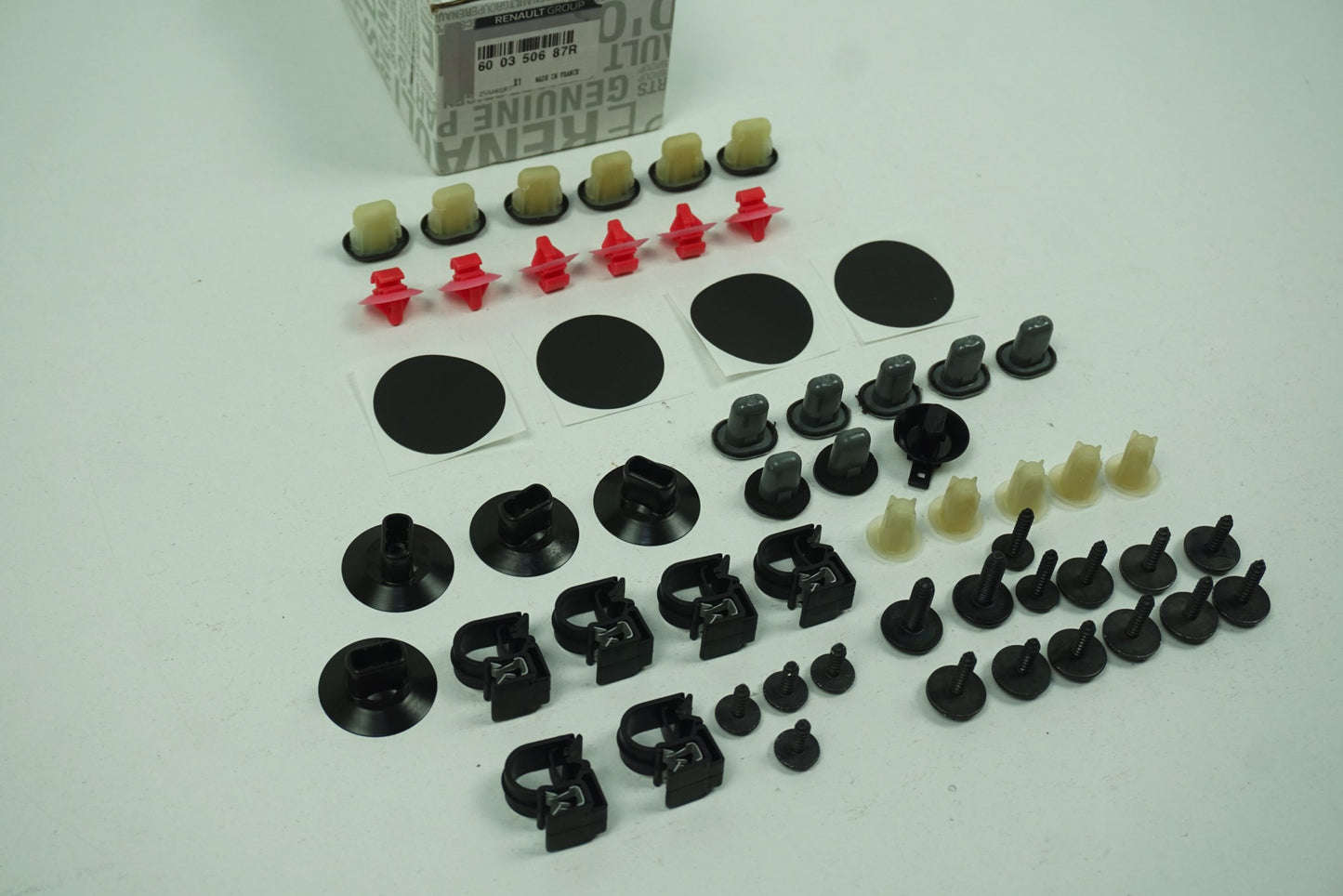 Pièce d'origine Kit de clips de pare-chocs arrière pour Renault Kangoo II 600350687R