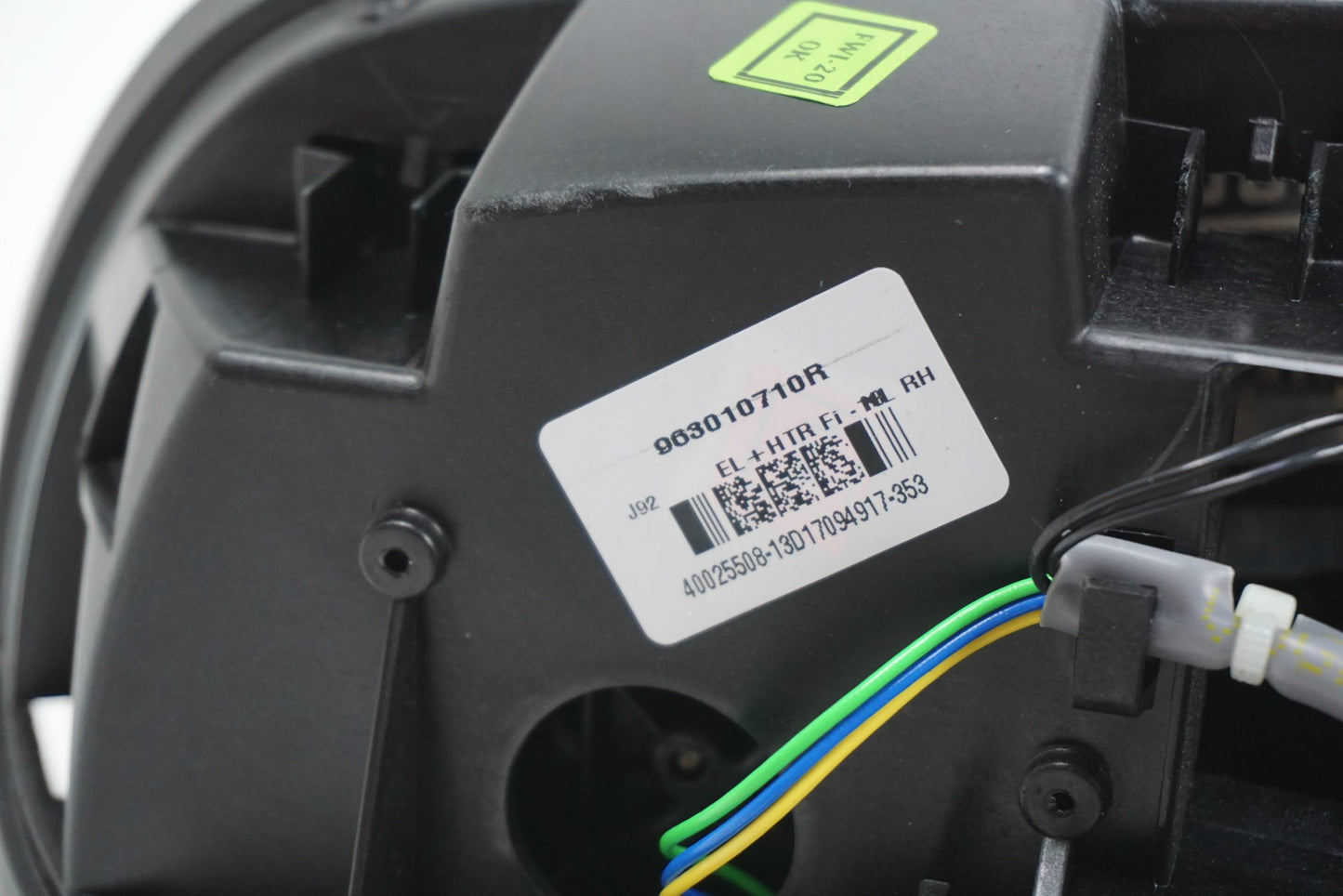 Pièce d'origine Rétroviseur extérieur électrique droit pour Dacia Lodgy 963010710R