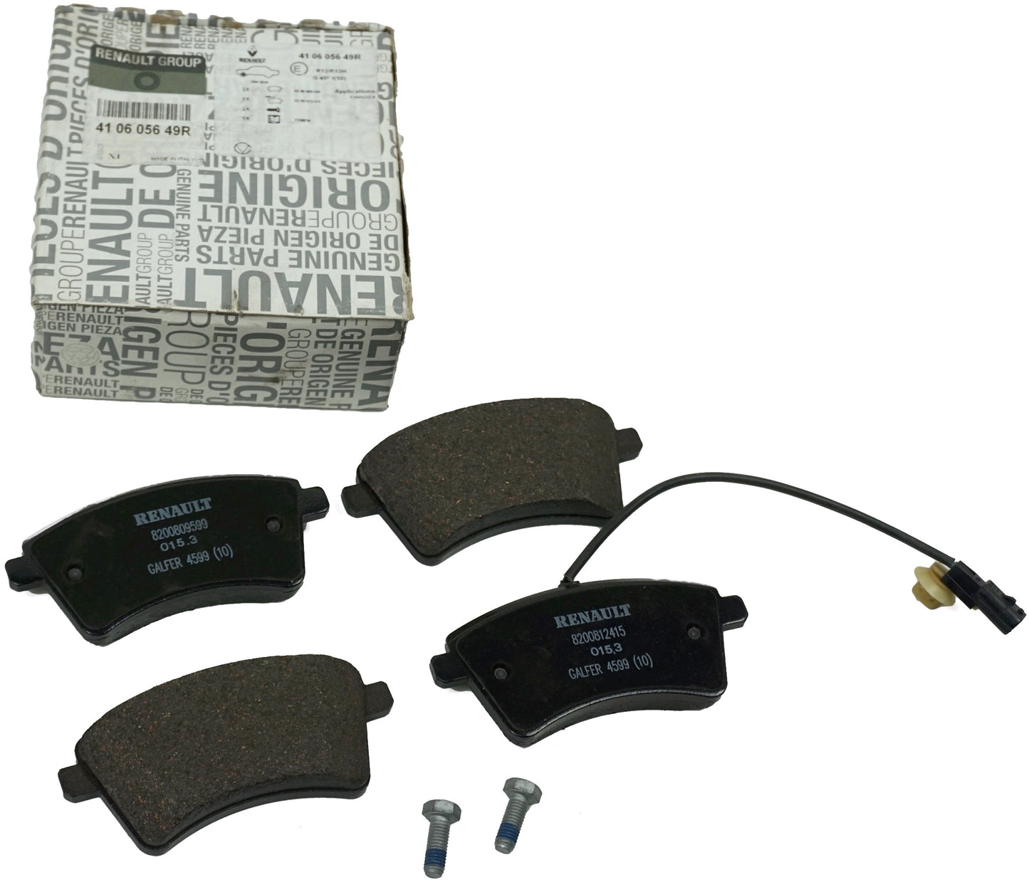Pièce d'origine Jeu de plaquettes de frein avant pour Renault Kangoo II 410605649R