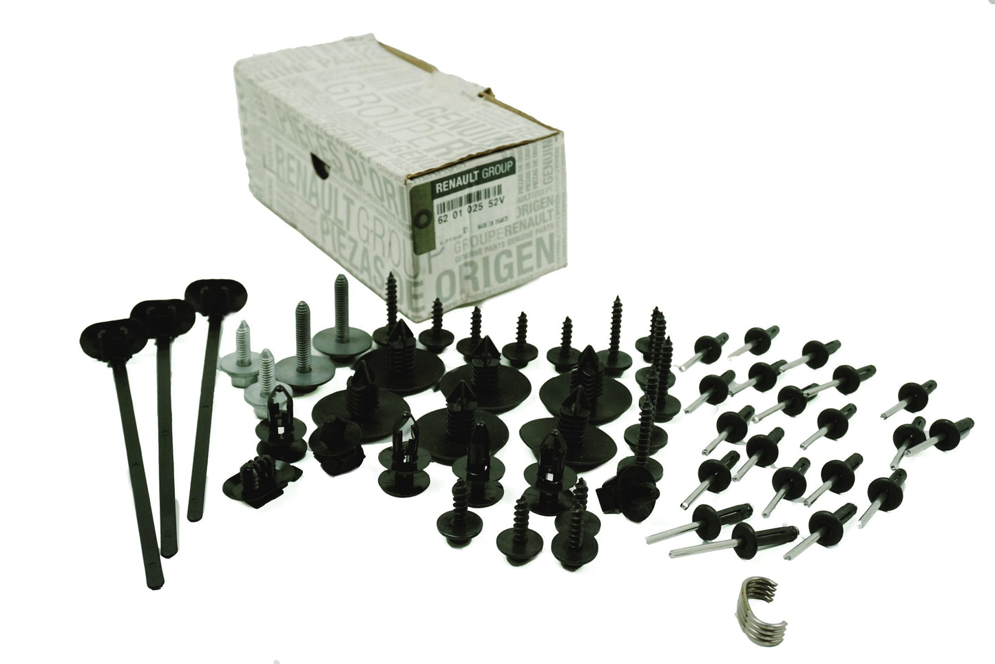 Pièce d'origine Kit de clips de pare-chocs pour Renault Espace IV 620102552V