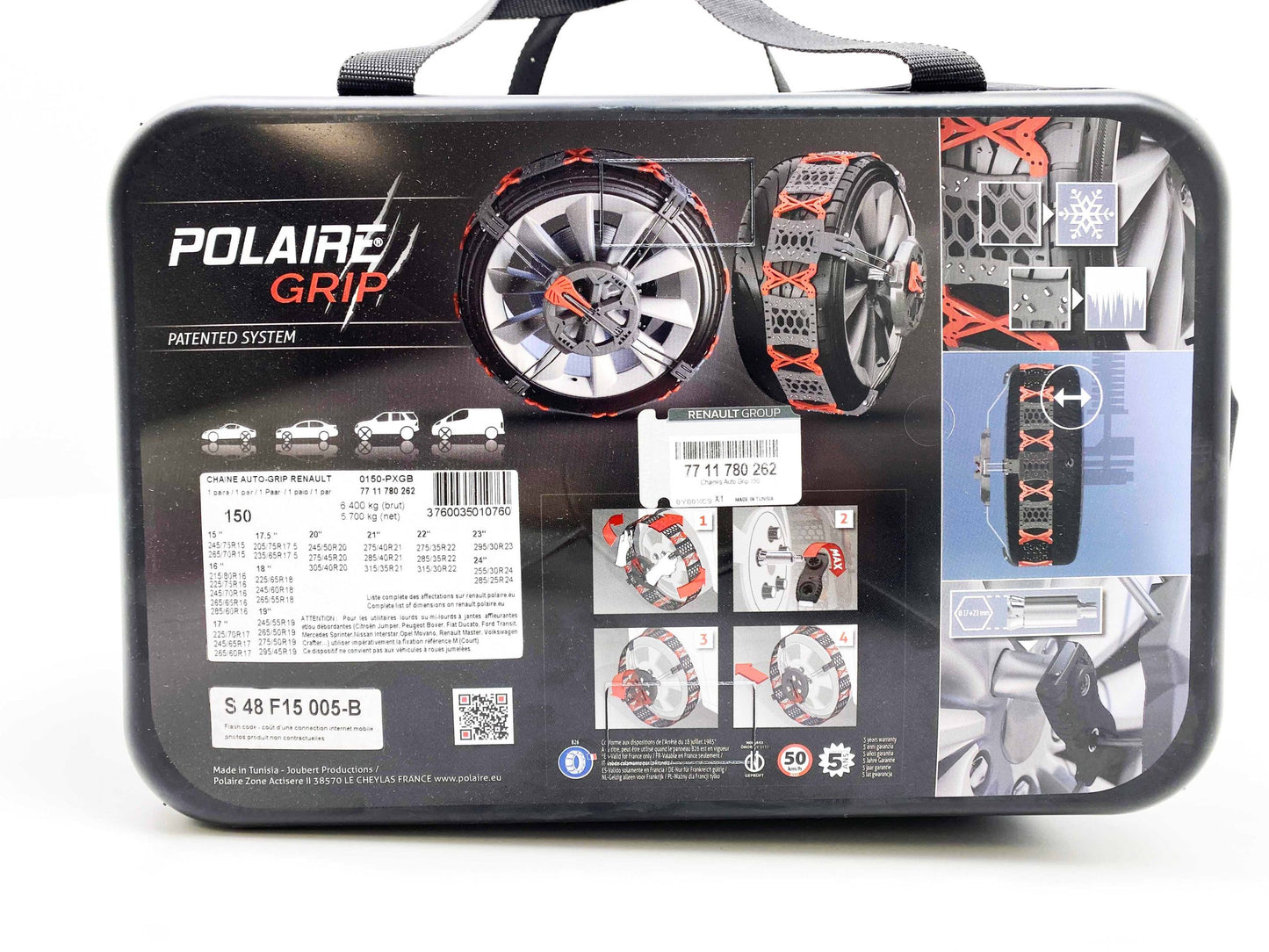 Pièce d'origine Chaînes neige Polaire Grip pour Renault Espace V 7711780262