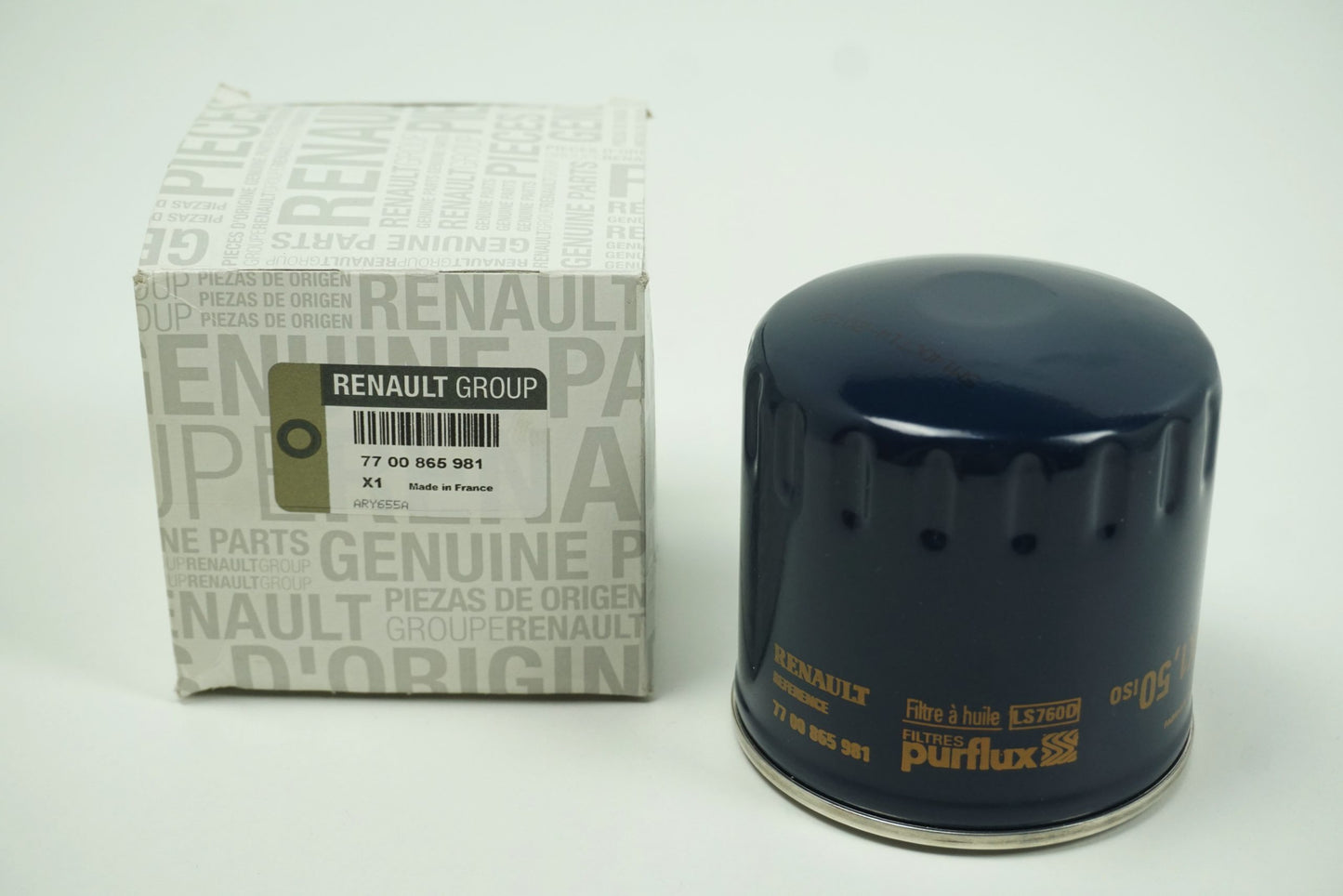 Pièce d'origine Filtre à huile pour Renault 7700865981