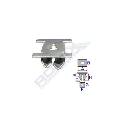 CLIP DE FIXATION FIAT BRAVO 07> GARNITURE, PASSAGE DE ROUE ÉCROU CLIP FIXATION.