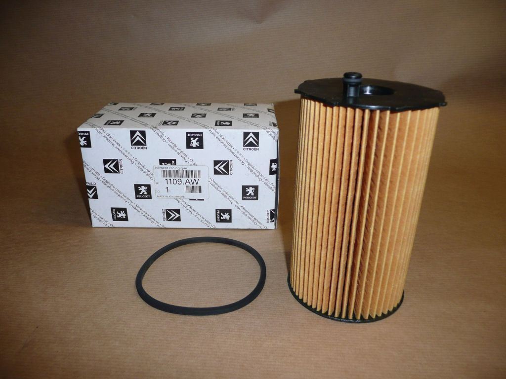 Filtre à huile d’origine PSA — Citroën / Peugeot 2.7HDI V6 C5/407/607 — 1109AW — photographie de la pièce d’origine