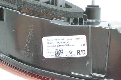 Pièce d'origine Feu arrière droit pour Renault Talisman 265504406R