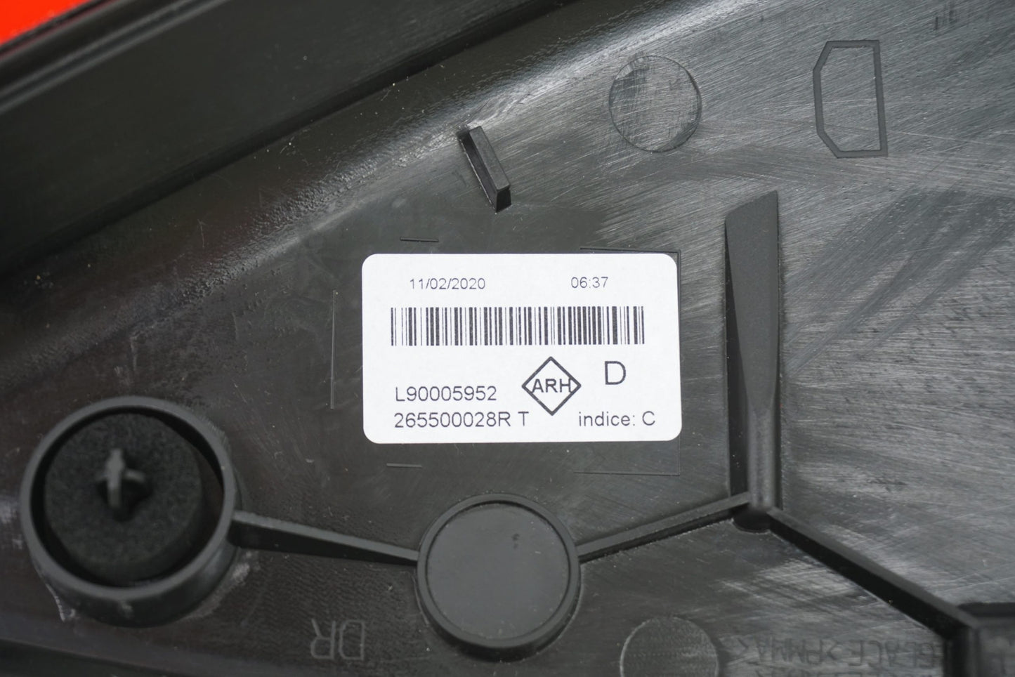 Pièce d'origine Enjoliveur décoratif arrière droit pour Renault Megane III CC Cabriolet 265500028R