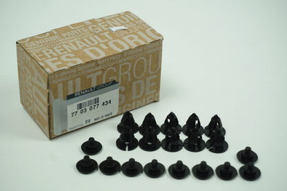 Pièce d'origine Kit de montage de clips de garniture pour Renault 7703077434