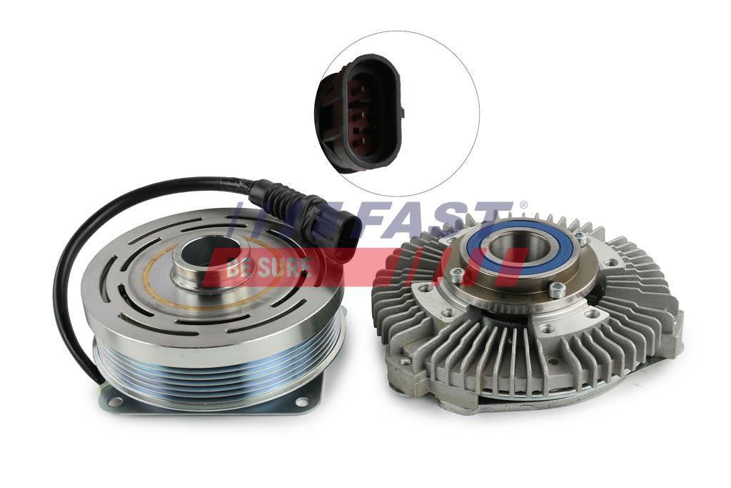 EMBRAYAGE, VENTILATEUR DE RADIATEUR IVECO DAILY 06> ÉLECTROAIMANT 09> / 14> 6PK 3-PIN.