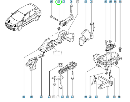 Pièce d'origine Vis pour Renault Clio Laguna 7703602188