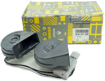 Pièce d'origine Double avertisseur sonore pour Renault Laguna Vel Satis 256107132R