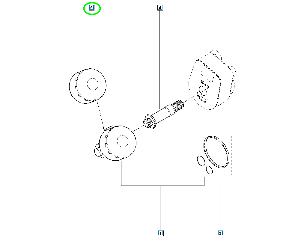 Pièce d'origine Filtre à huile pour Renault Dacia Mercedes 1.5 dCi 152089599R