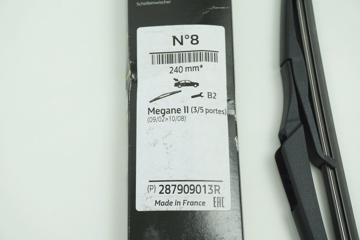 Pièce d'origine Balai d'essuie-glace arrière 240 mm pour Renault Mégane II 287909013R