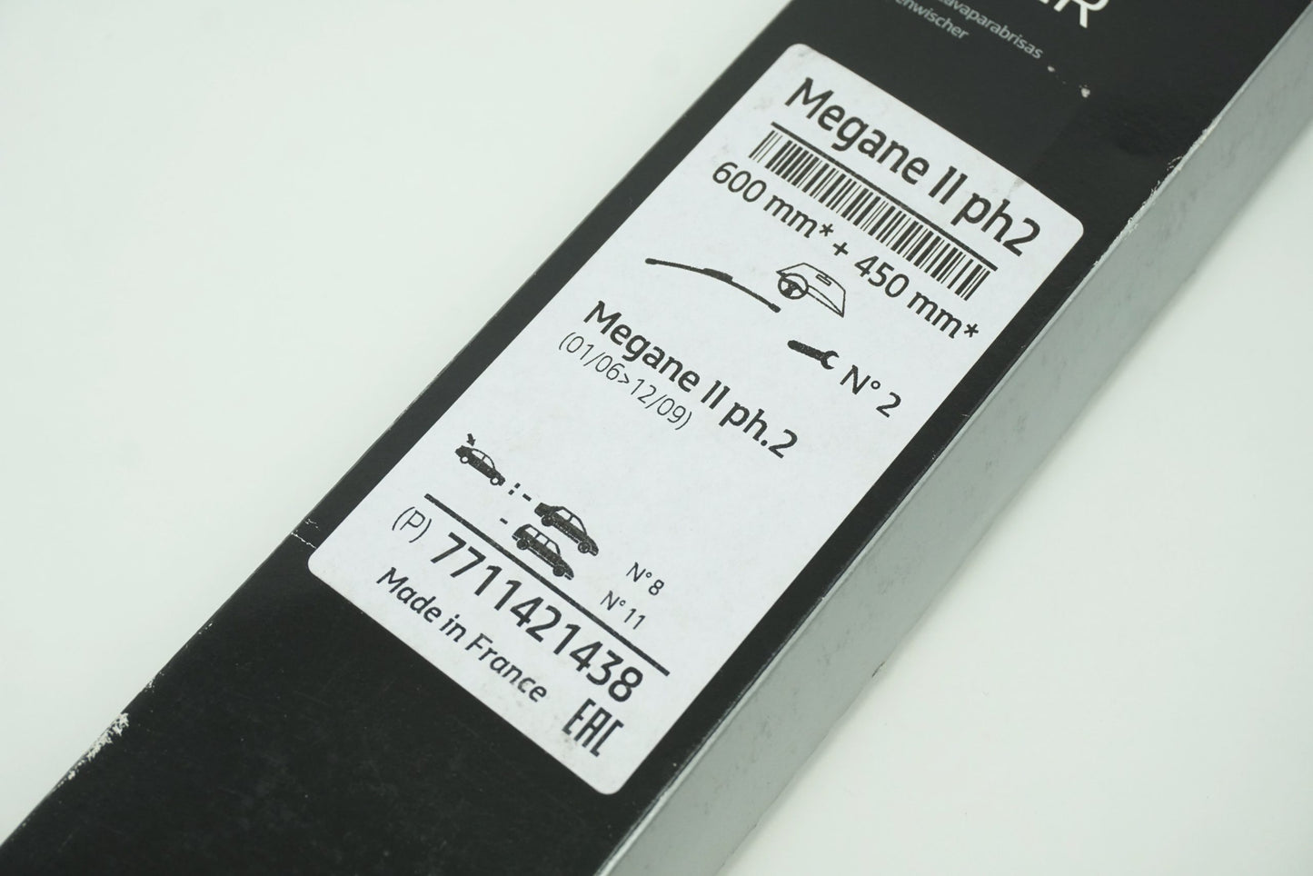 Pièce d'origine Balais d'essuie-glace avant pour Renault Mégane II 7711421438