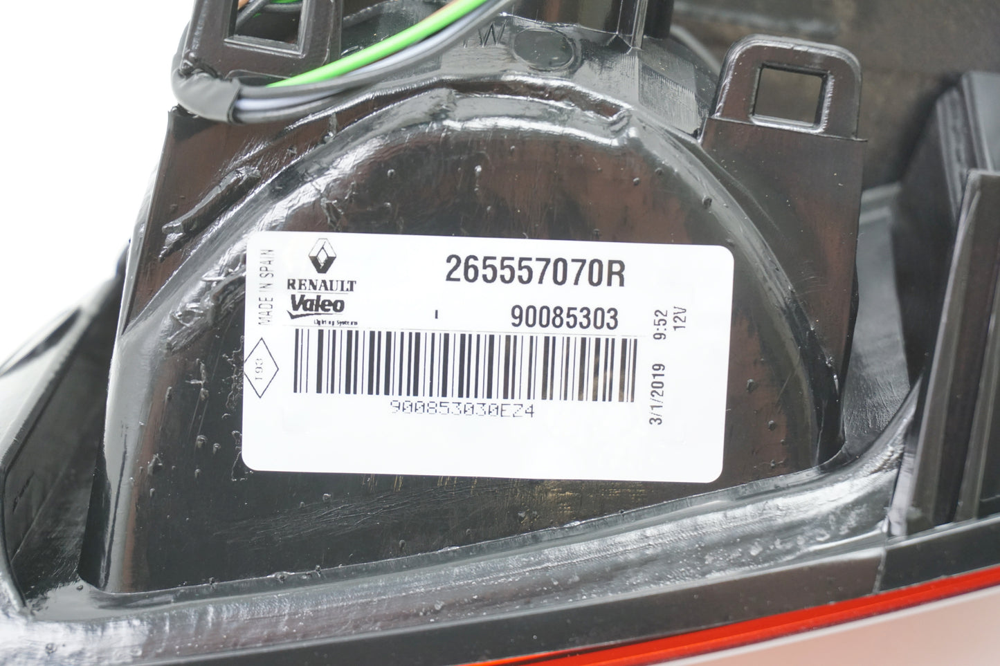 Pièce d'origine Feu arrière gauche de hayon pour Renault Mégane III restylée 265557070R