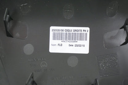 Pièce d'origine Coque de rétroviseur droite pour Renault Kangoo II restylé 963742880R