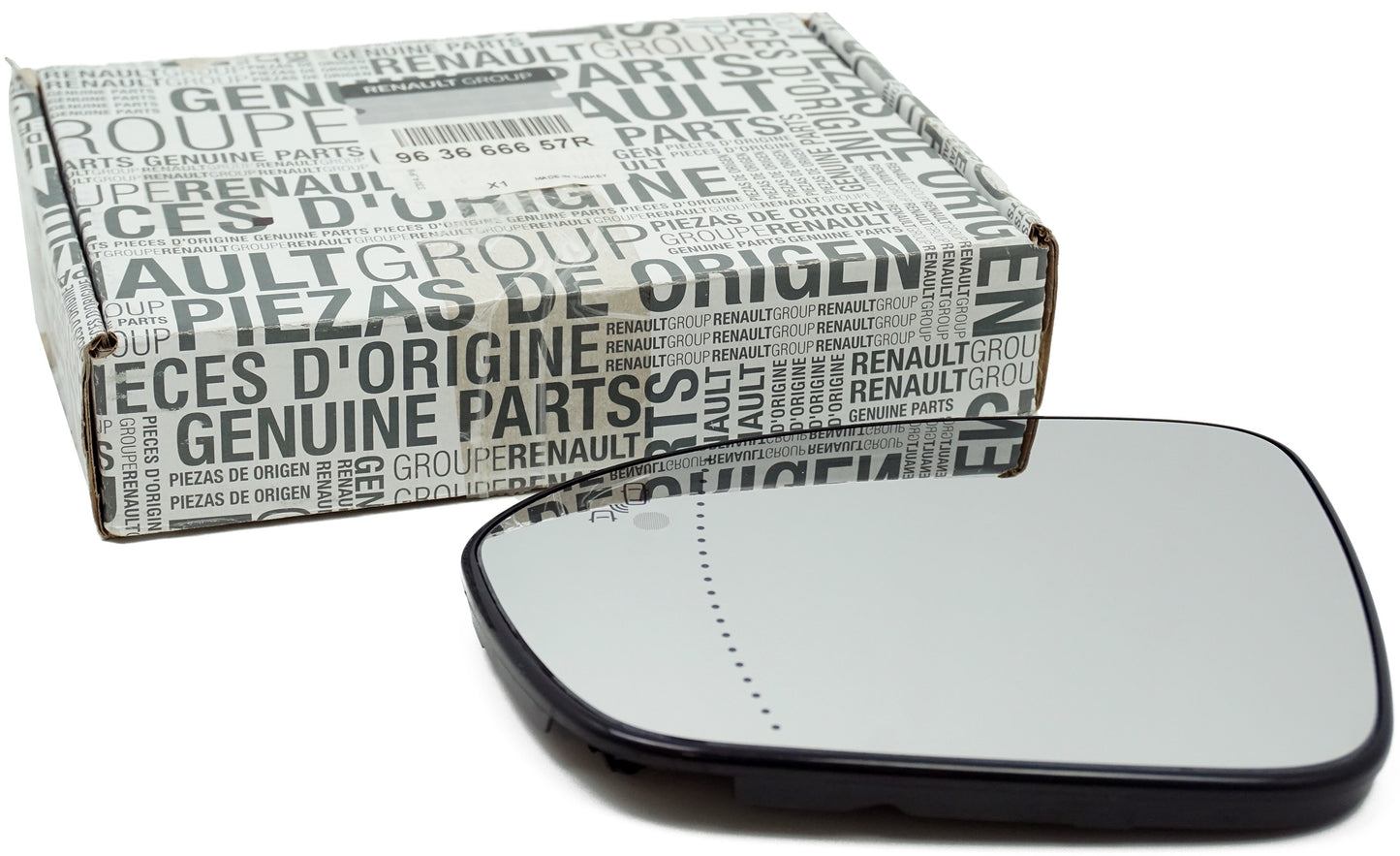 Pièce d'origine Verre de rétroviseur gauche BLIS pour Renault Clio V 963666657R