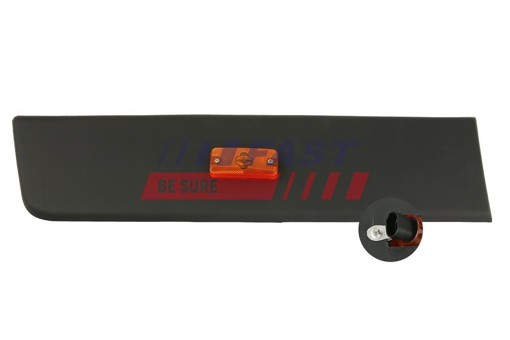 MOULURE EXTERIEUR FIAT DUCATO 14> CÔTÉ AVANT ROUE DROIT LAMPE DE MARQUAGE L3/L4 BLACK KPL.