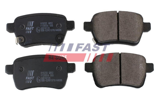 PLAQUETTES DE FREIN FIAT TIPO 16> ARRIÈRE SANS CAPTEUR.