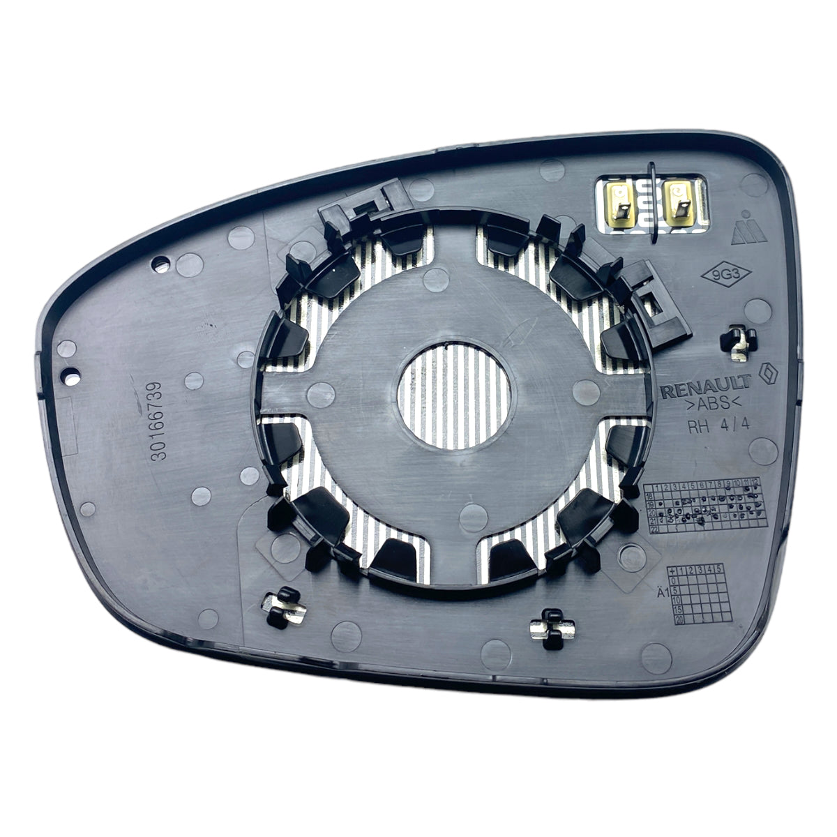 Pièce d'origine Verre de rétroviseur droit pour Renault Clio V 963651460R