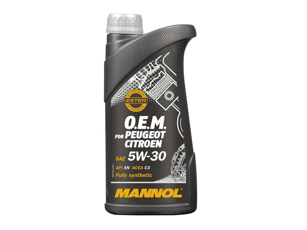HUILE MOTEUR - 5W30 MANNOL ENERGY FORMULA PSA ACEA C3 API SN/CH-4 ACEA C2 O.E.M. FOR PEUGEOT CITROEN 1L.