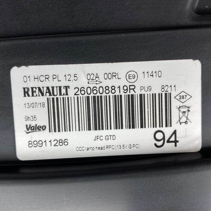 Pièce d'origine Phare avant gauche Full LED pour Renault Espace V 260608819R