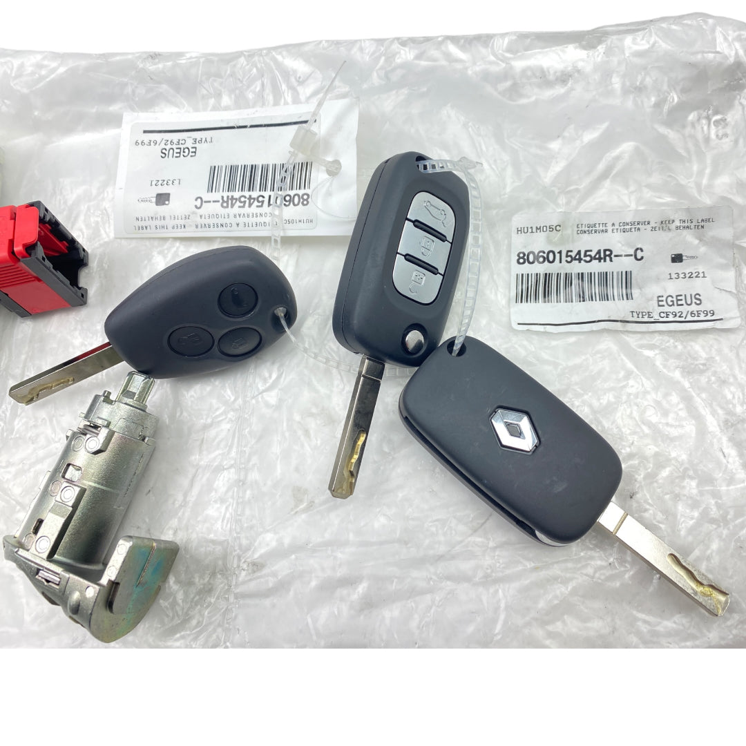 Pièce d'origine Neiman avec trois clés et barillet pour Renault Trafic III Master III 806015454R