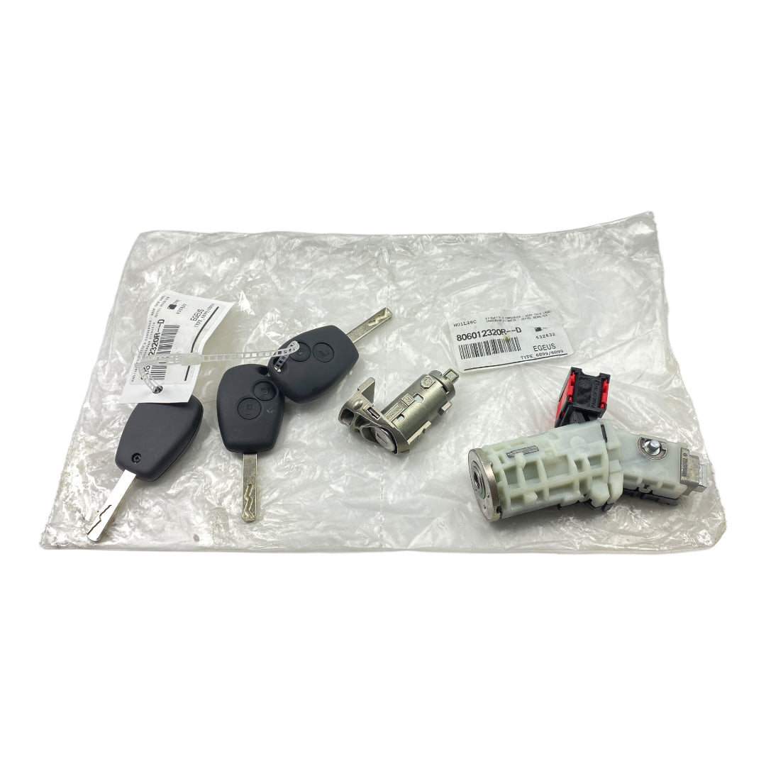 Pièce d'origine Neiman avec trois clés et barillet pour Renault Trafic III Master III Kangoo II Clio III 806012320R