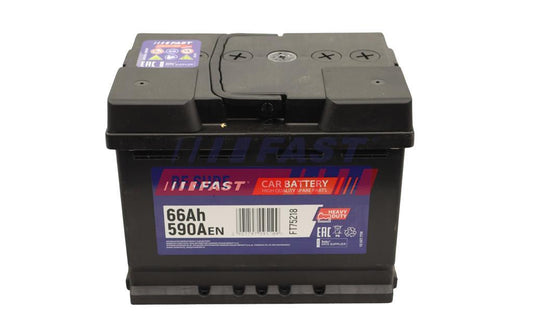 BATTERIE - 66AH 590A 242X175X190 P+.