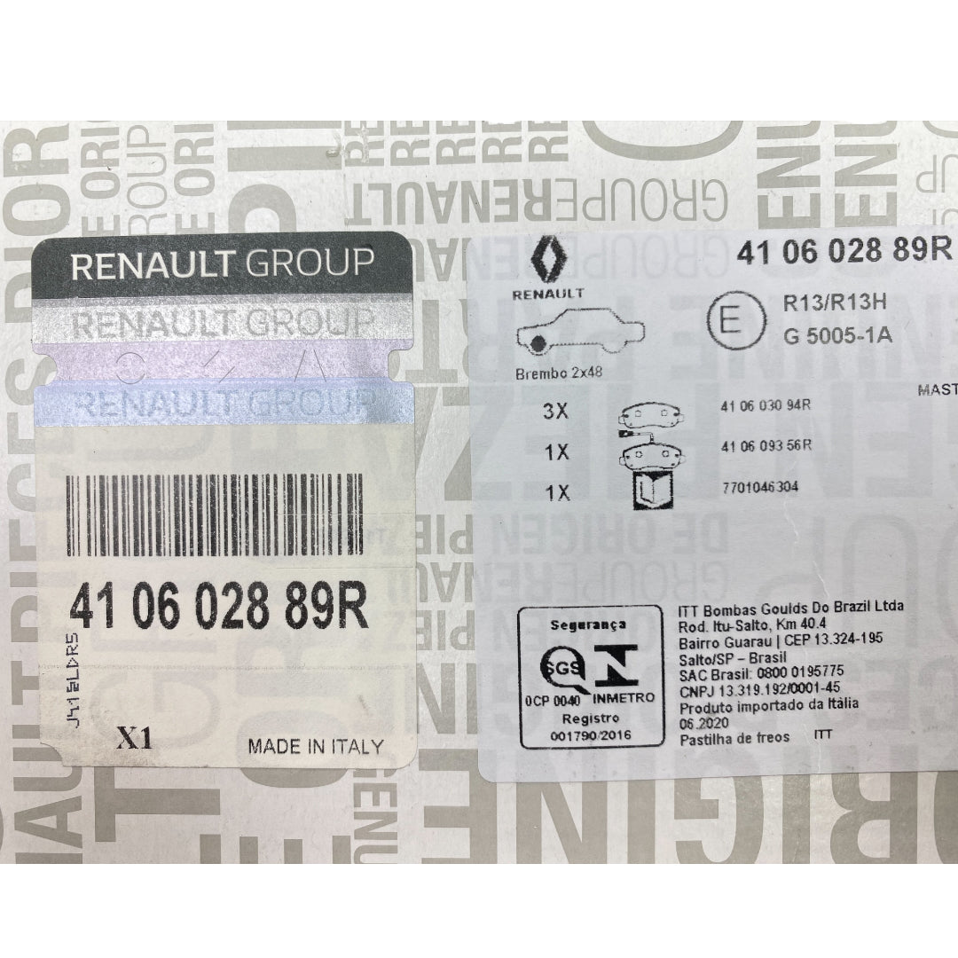 Pièce d'origine Plaquettes de frein avant pour Renault Master III Opel Movano Nissan NV400 410602889R