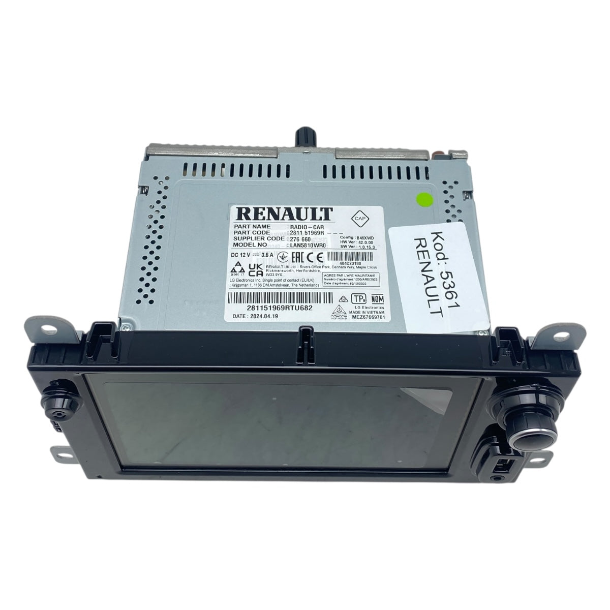 Pièce d'origine Autoradio multimédia CarPlay Android pour Renault Master III Lift 281151969R