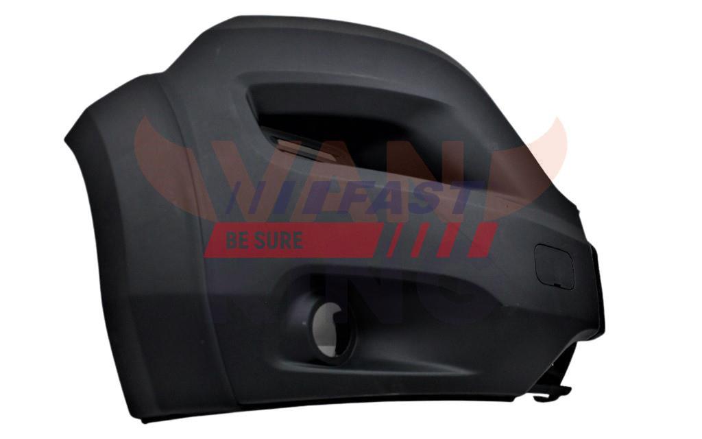 PARE-CHOCS FIAT DUCATO 14> AVANT DROIT NOIR, HALOGENES HEAVY 18>.