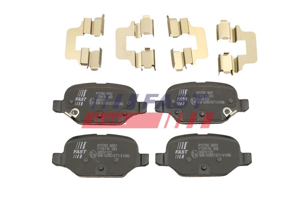 PLAQUETTES DE FREIN FIAT PANDA 12> ARRIÈRE SANS CAPTEUR.