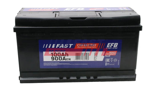 BATTERIE - EFB 100AH 900A 353/175/190 P+.