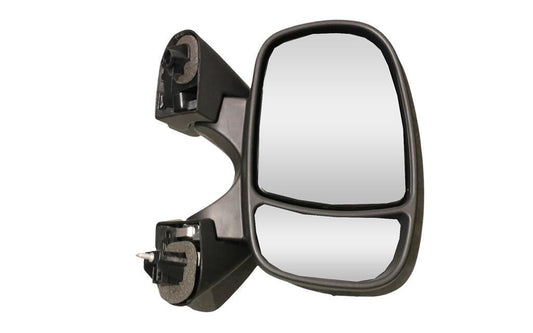 RETROVISEUR EXTÉRIEUR RENAULT TRAFIC 01> ÉLECTRIQUE COURT DROIT CHAUFFÉ+CAPTEUR 7 PIN, PĘKNIĘTY ELEMENT MOCUJĄCY.