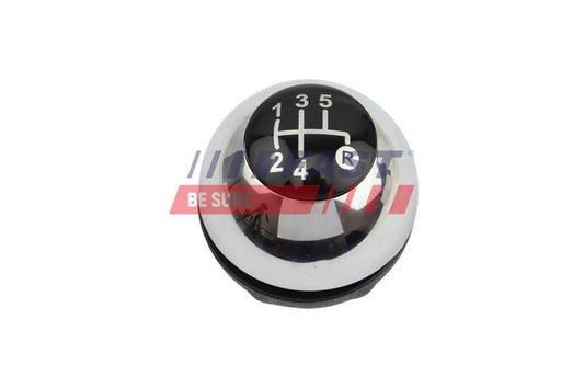 POMMEAU DE LEVIER DE VITESSE FIAT 500 07> 5-VITESSE CHROME.